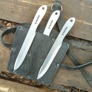 Подарочный набор ножей Freeknife M2 с кожаными ножнами