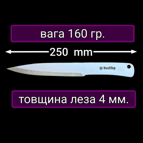 Комплект ножей для спортивного метания  Вятич Р - 25см 60HRC  3шт. — изображение 3