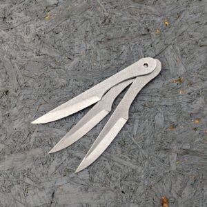 Набір метальних ножів 3 шт. (Катран, Акула, Косатка), сталь 47 HRC, товщина 6 мм Набор метательных ножей 3 шт. (Катран, Акула, Косатка), сталь 47 HRC, толщина 6 мм