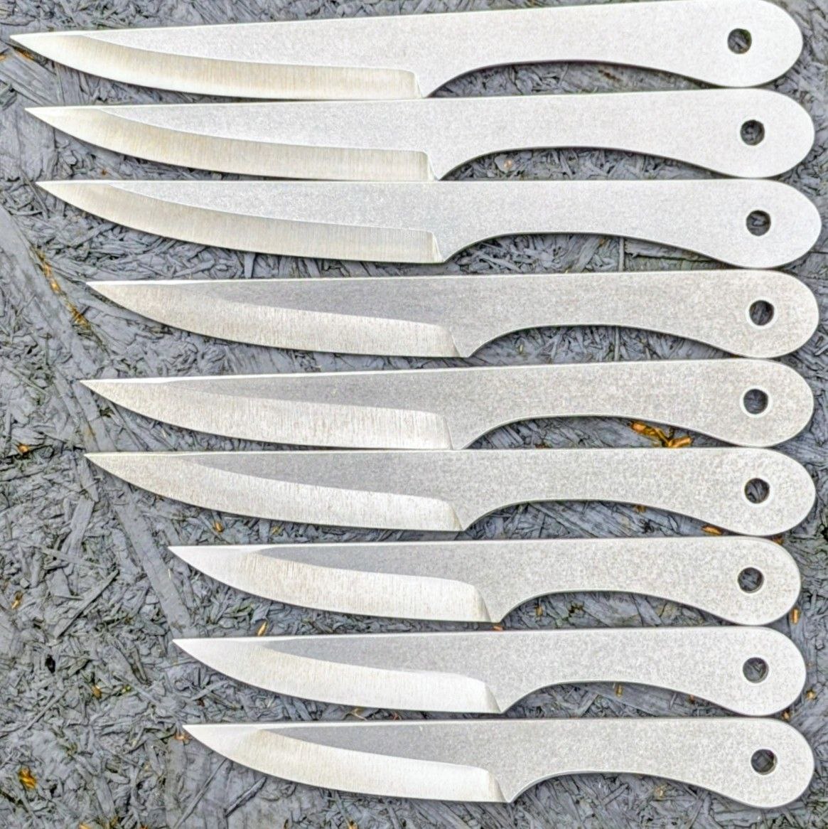 Набір метальних ножів 3 шт. (Катран, Акула, Косатка), сталь 47 HRC, товщина 6 мм Набор метательных ножей 3 шт. (Катран, Акула, Косатка), сталь 47 HRC, толщина 6 мм Набір метальних ножів 3 шт. (Катран, Акула, Косатка), сталь 47 HRC, товщина 6 мм Набор метательных ножей 3 шт. (Катран, Акула, Косатка), сталь 47 HRC, толщина 6 мм — изображение 2